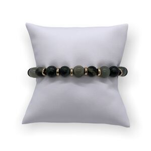 NWT Wool + Pepper Co. Earthy Greens & Gold Beaded bracelet